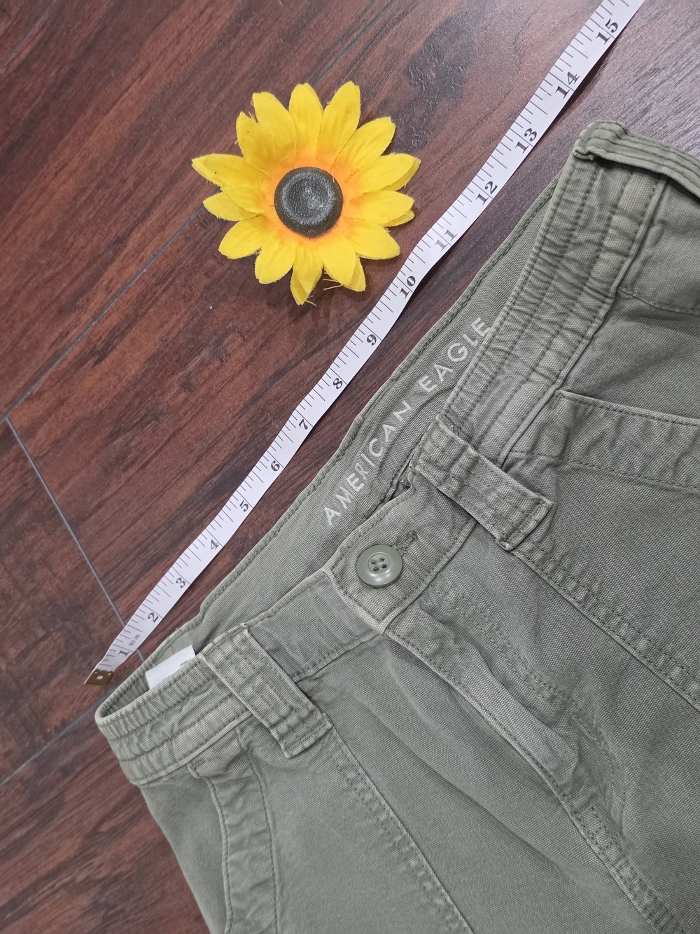 American EAGLE Utility Cargo Pants - Olive - Picture 6 of 9